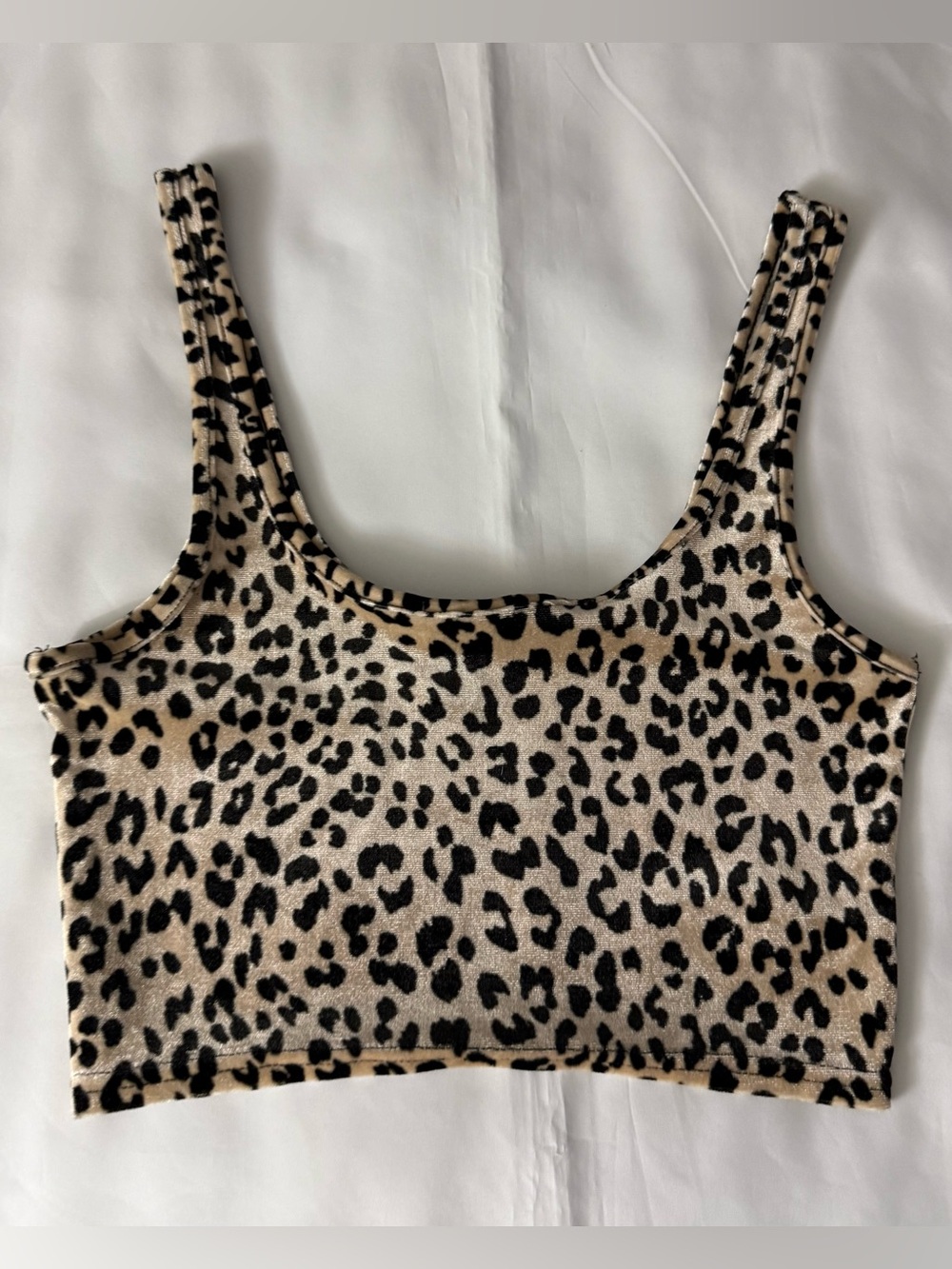 Forever 21 Cheetah Print Cropped Tank Top